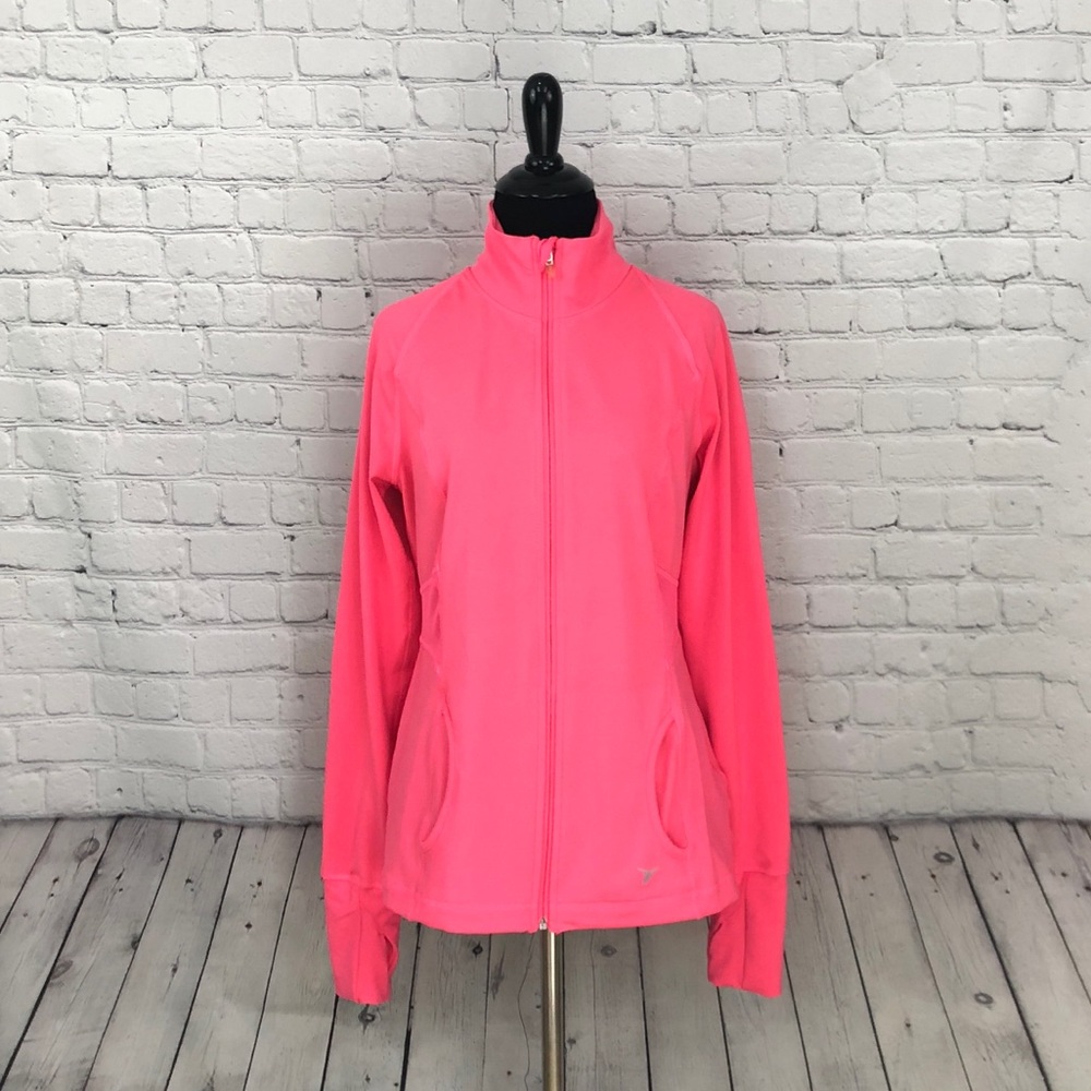 Old Navy Active Pink Zip Up MEDIUM Compression